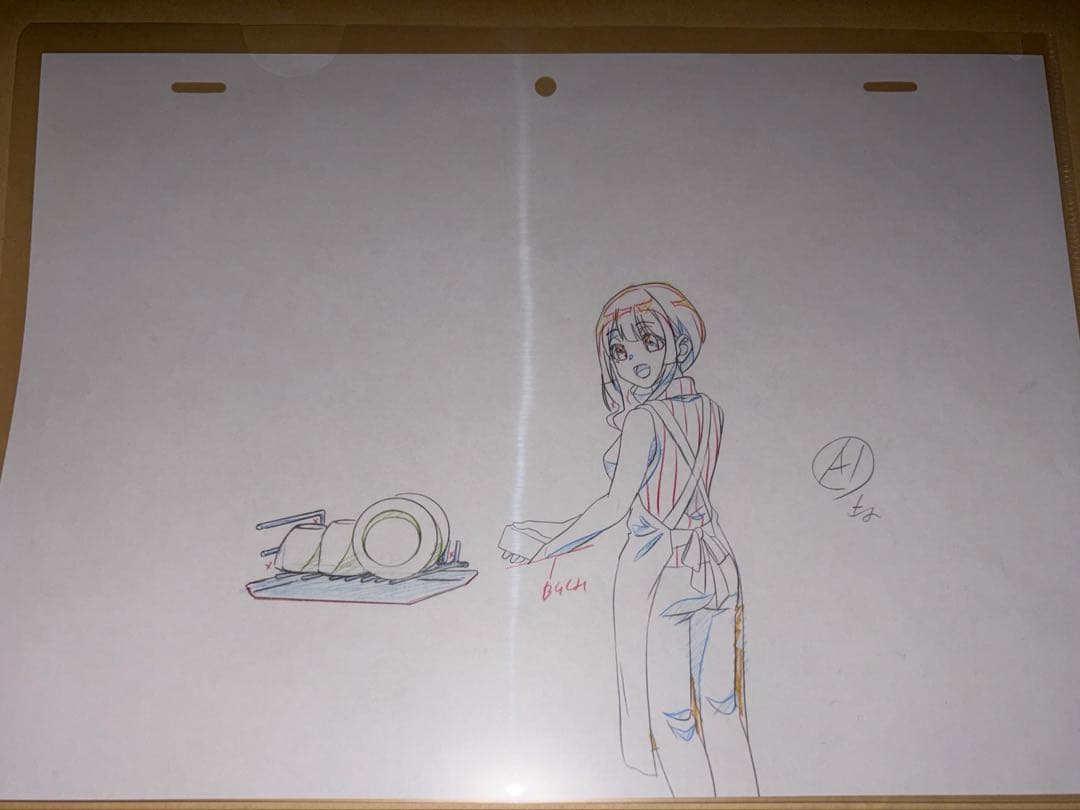 ⑥ 非売品 1点物 アニメ ばっどがーる 生原画 涼風涼 ワルラジ　会場限定