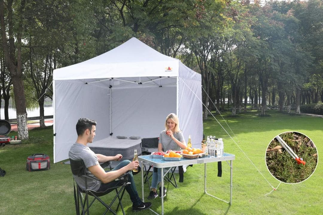 ABCCANOPY タープテント 3mx3m 2.5mx2.5m 横幕4枚 大型