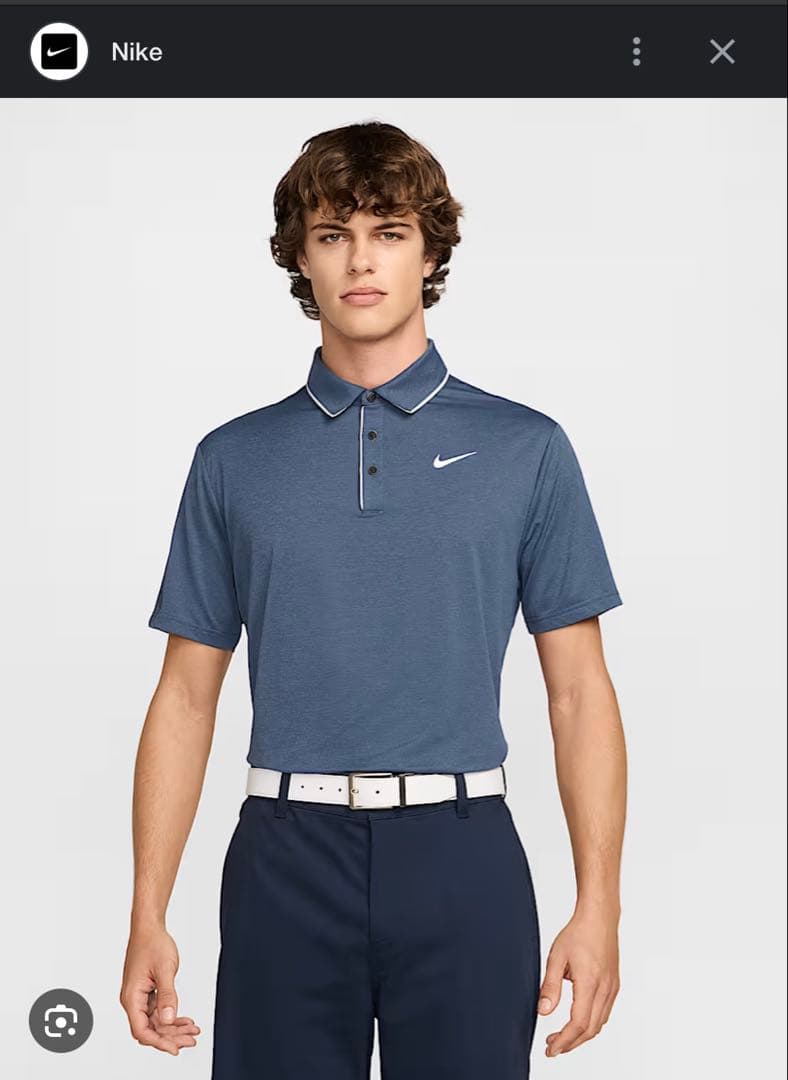 Nike Dri-Fit tour Polo/ ナイキドライフィットポロ紺色