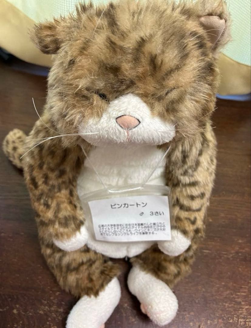【美品】Cuddly ぬいぐるみ　猫 ピンカートン