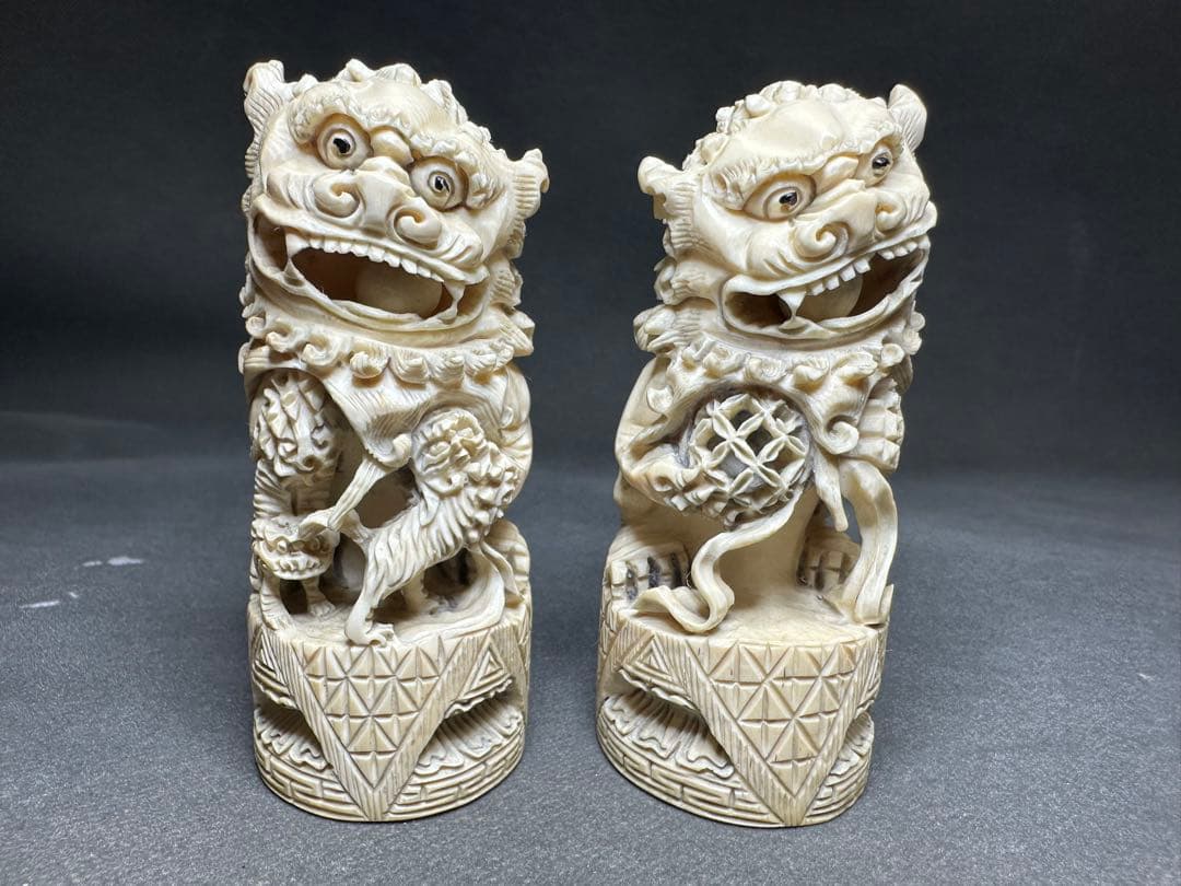 極上　天然素材　アンティーク　置物　骨董　飾り物　古美術品　 細密細工　彫刻