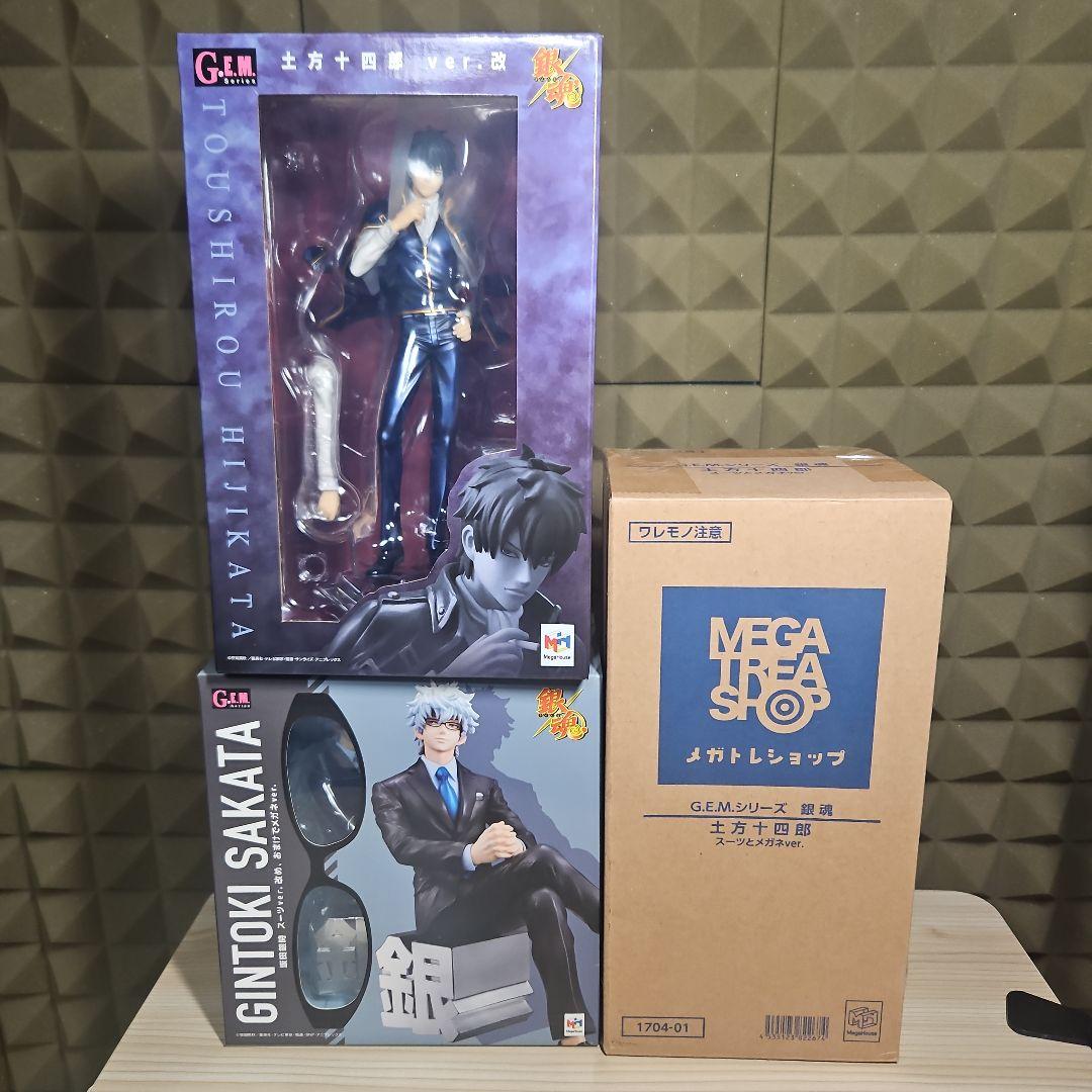 【新品未開封】銀魂　メガハウス　坂田銀時　土方十四郎　スーツver.　フィギュア