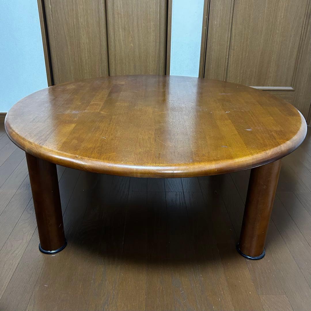karimoku 木製 円形座卓 直径約100cm