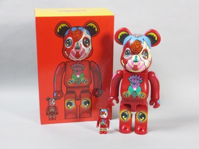 現代美術 田名網敬一『100% & 400%MEDICOM TOY赤』0127B