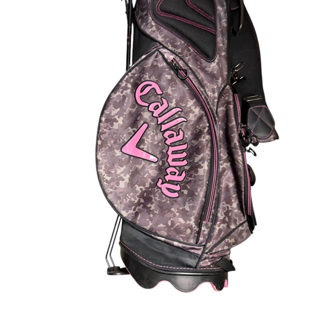 Callaway スタンドキャディバッグ カモフラベアー迷彩柄/ピンク