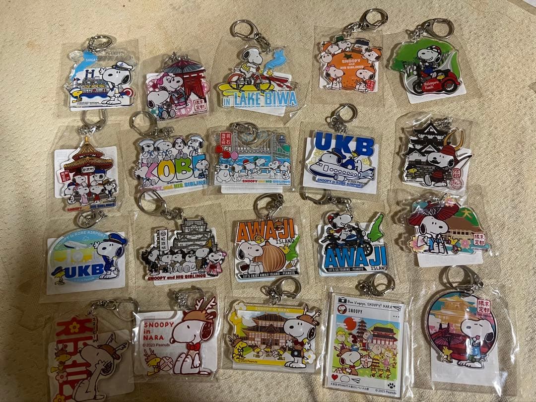 スヌーピー　ご当地　キーホルダー　近畿　関西