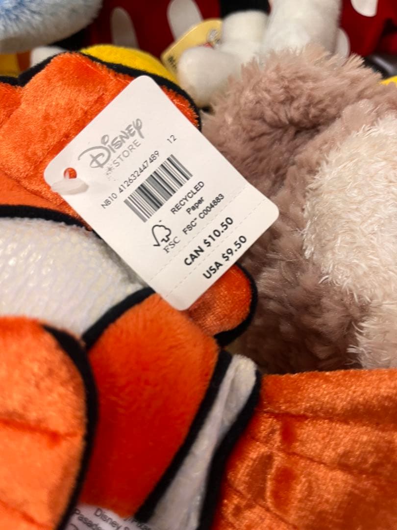 ディズニー ぬいぐるみ マスコット ディズニーランド　ディズニーシー　プライズ