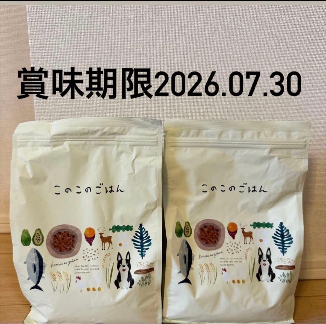 【即日発送】このこのごはん ドライフード 2袋