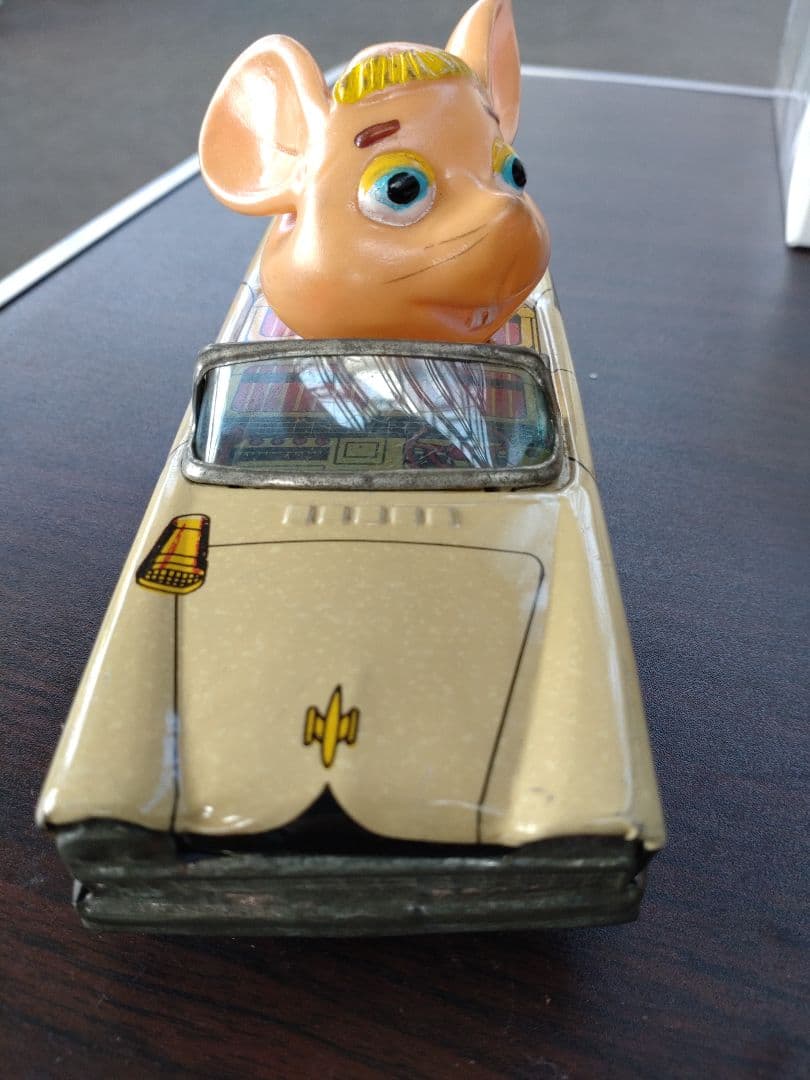 タ*ん様 当時物　ブリキ自動車　トッポ・ジージョ　無版権　昭和レトロ