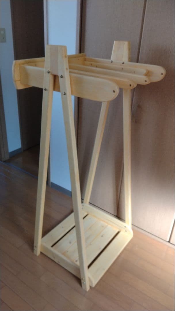 喜亜工房 サーフボードラック3本用 （無塗装）
