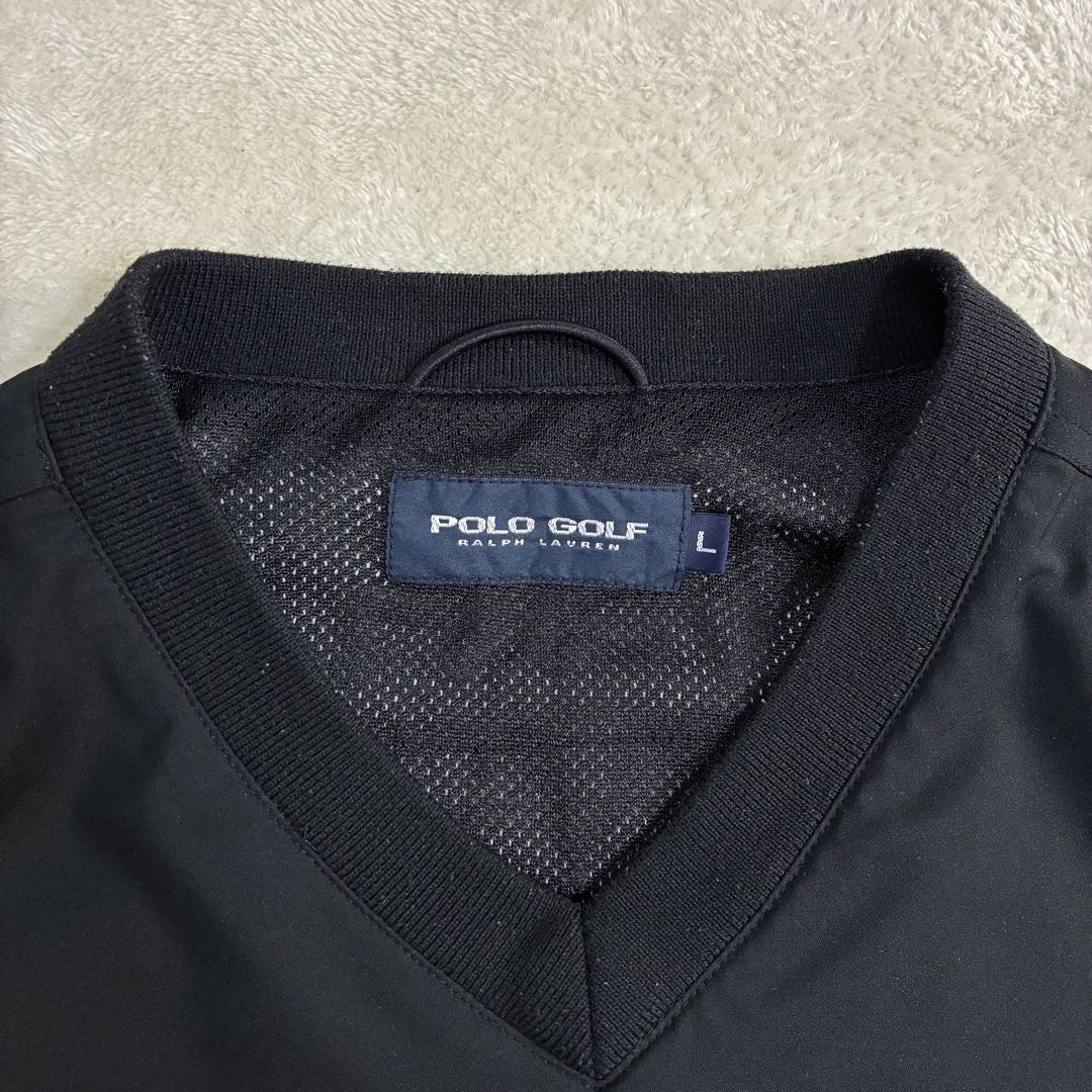 【美品】90s POLO GOLF Vネック ウォームアッププルオーバー L