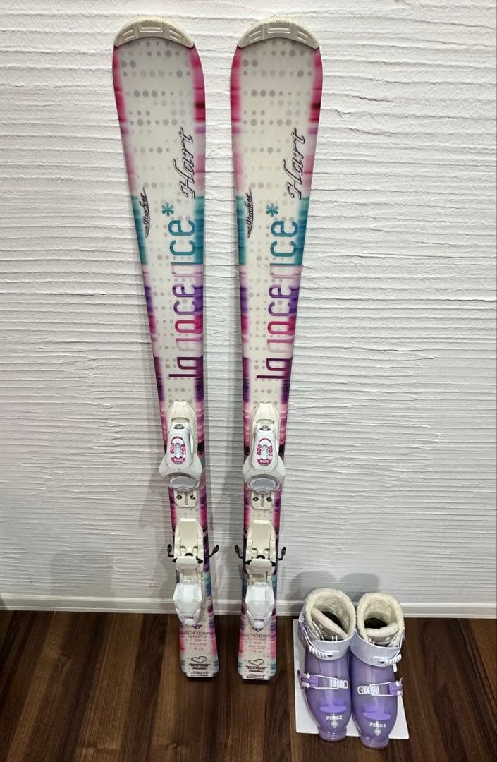 スキーブーツセット　キッズ　スキー板130、ブーツ23cm