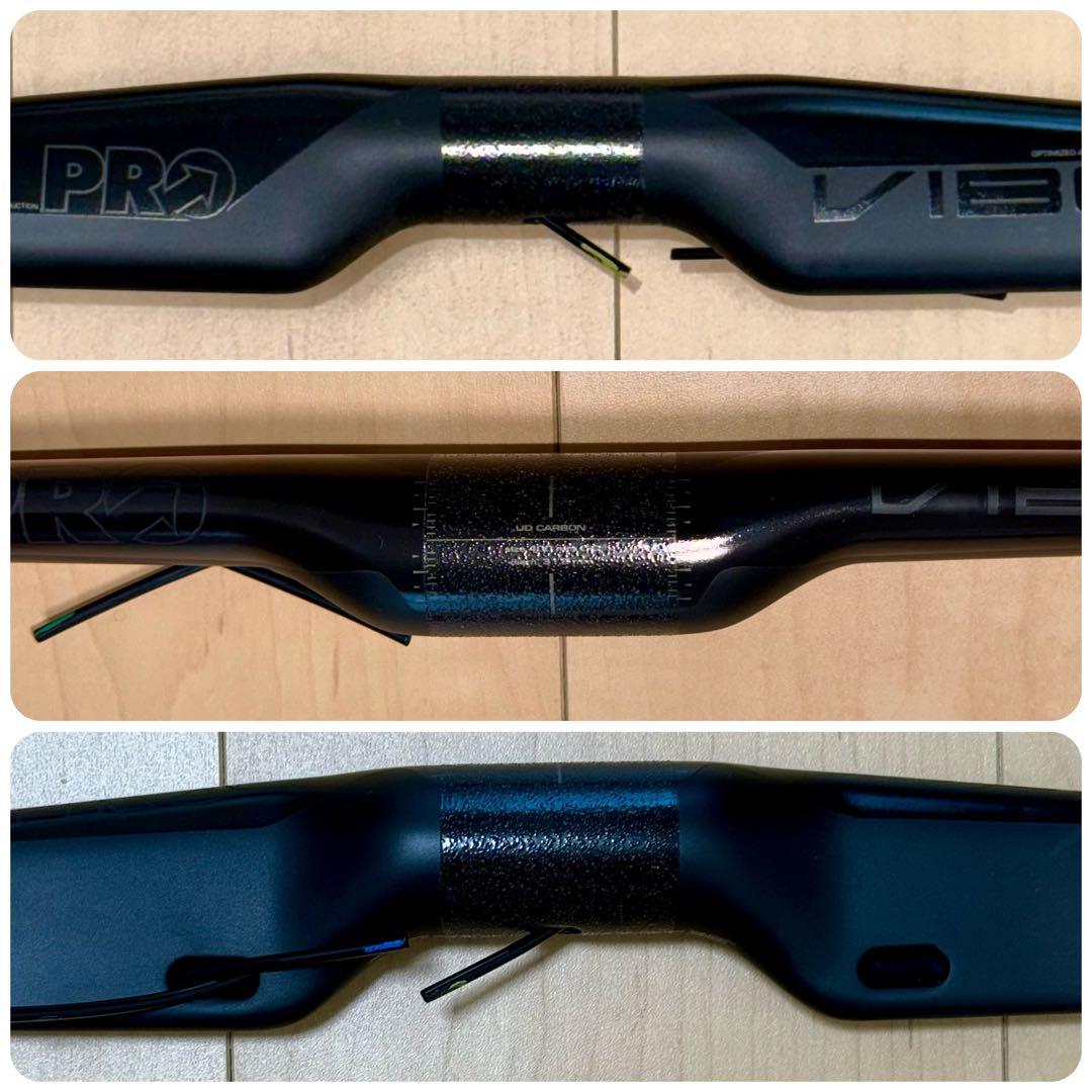 シマノPRO VIBEエアロカーボンハンドル 400mm Di2対応