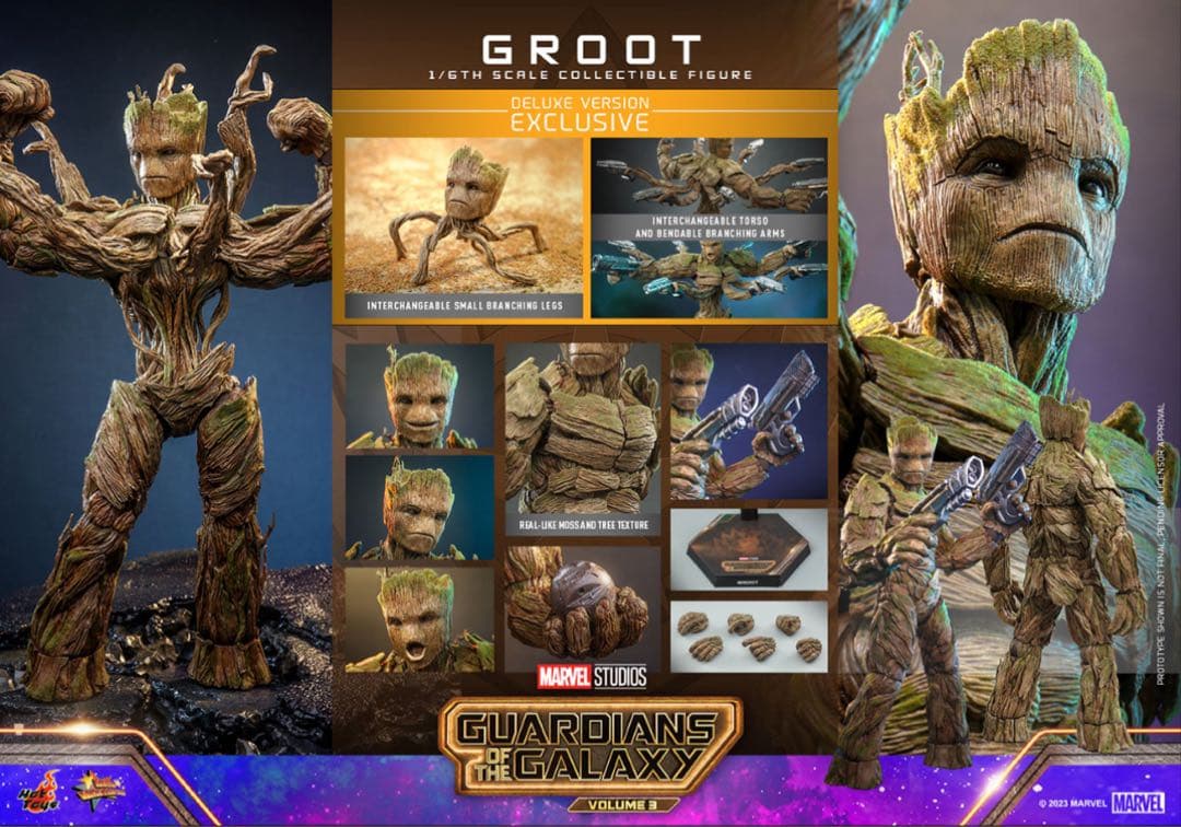 HOTTOYS ガーディアンズオブギャラクシーVol.3 グルートDX版