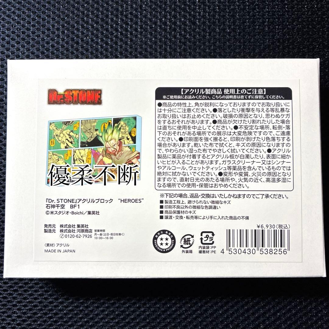 ドクターストーン 石神千空 ジャンプショップ アクリルブロック\