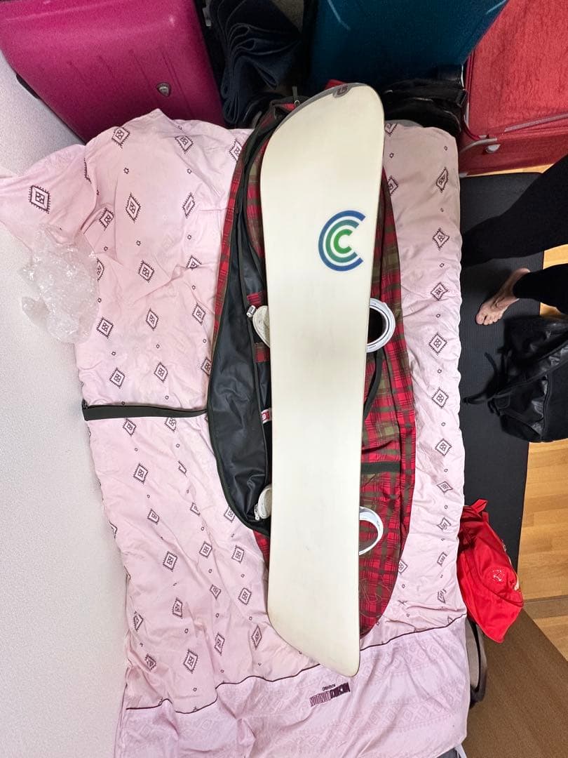 BURTON CUSTOM 154cm スノーボード 3点セット (ケース付き)