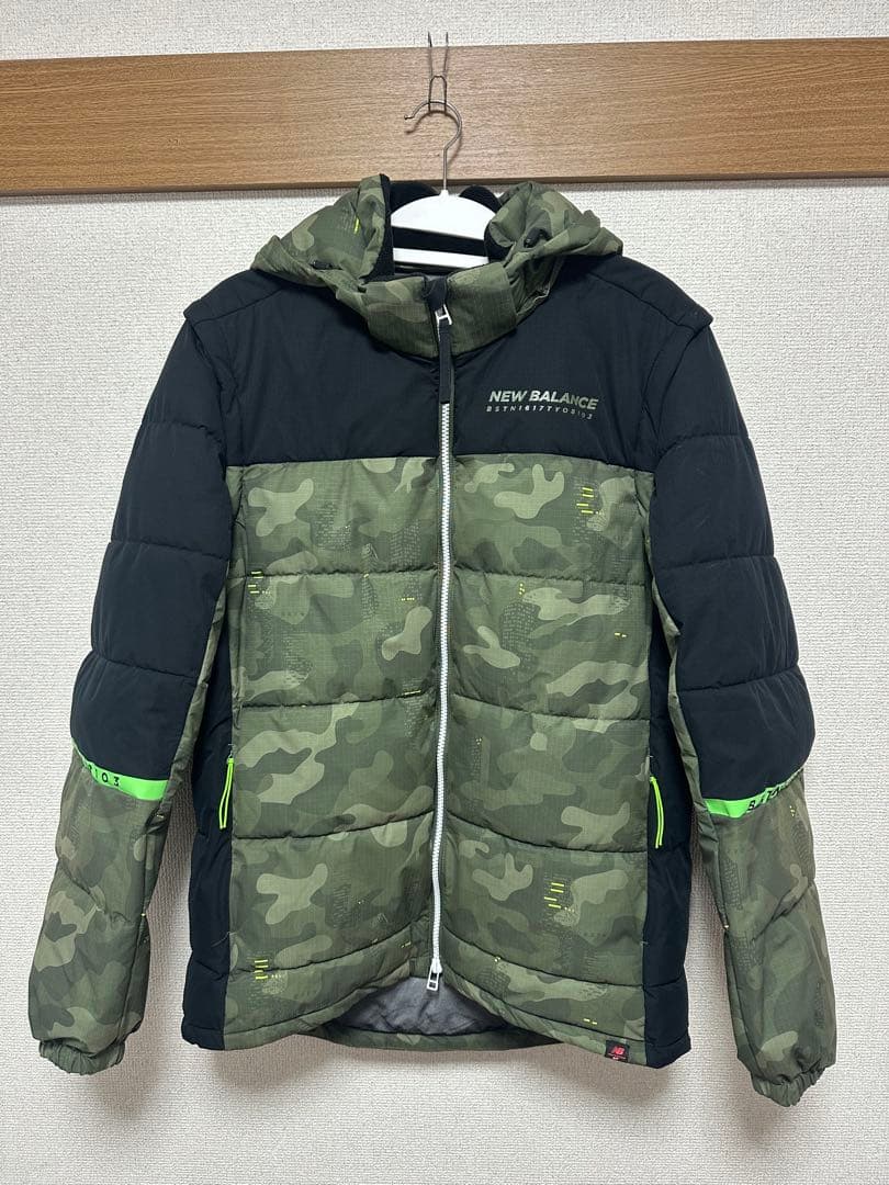 美品 NEW BALANCE カモフラージュ フード付きジャケット 6