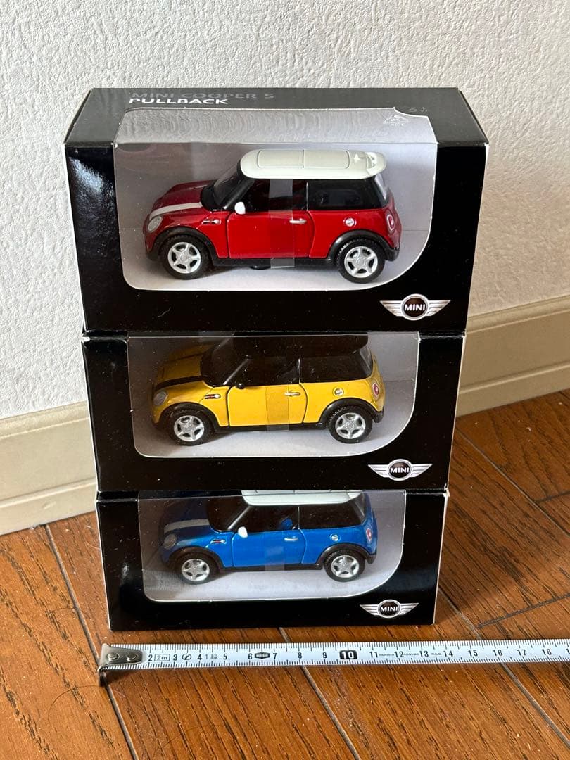 MINI純正 ミニカー 3台 ミニクーパーS プルバックカー R56