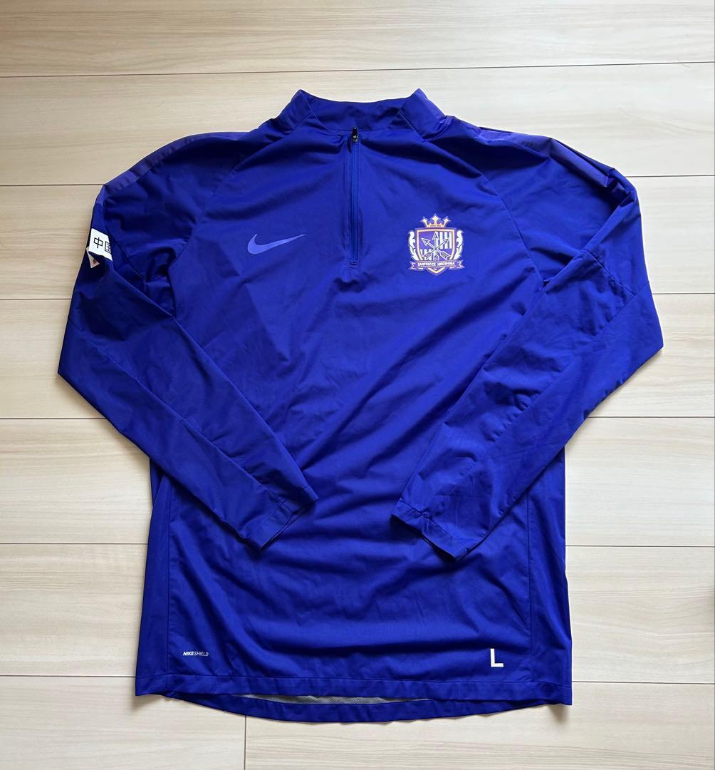 【Rimr】サンフレッチェ広島 Nike ハーフジップピステ 紫　サイズＬ