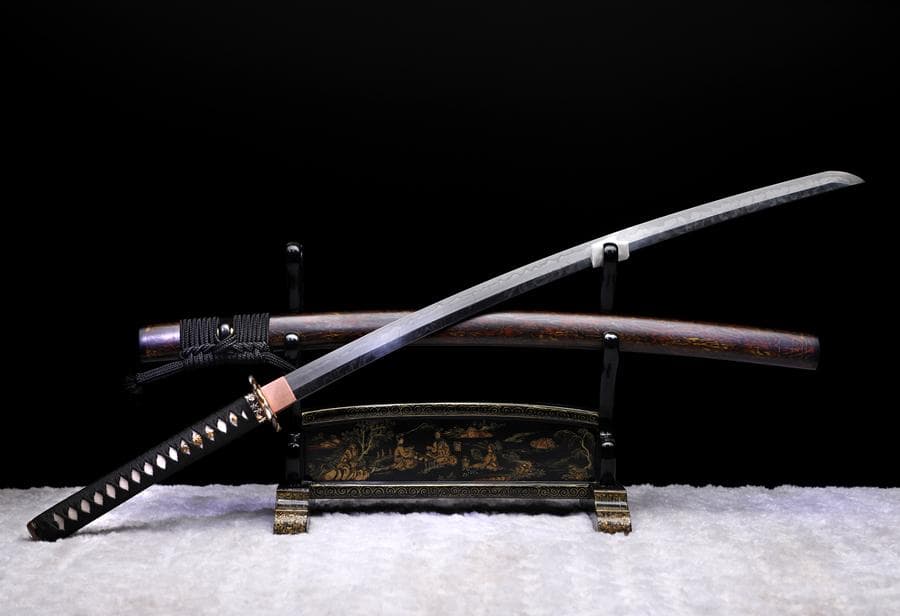 虎斑霧斬り侍刀 日本刀 模造刀 居合刀 武士道 武蔵 鑑賞用 手鍛造打