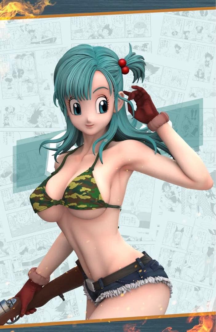 【ドラゴンボール】ガレージキットフィギュア ブルマ Dragon ball