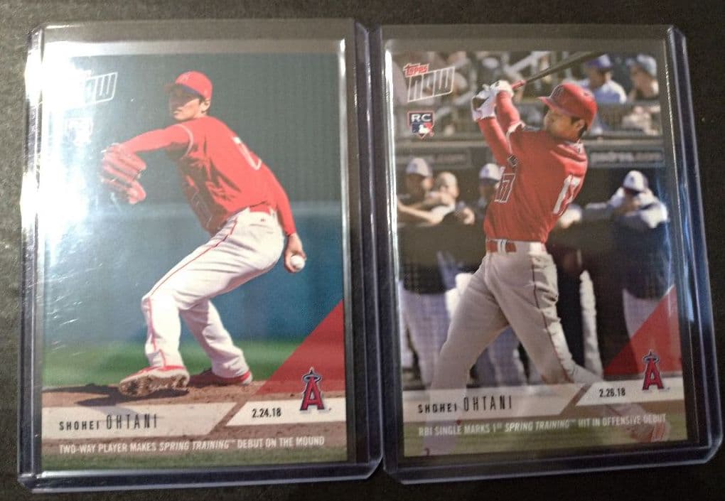 大谷翔平 TOPS NOW スプリングトレーニング 2枚セット