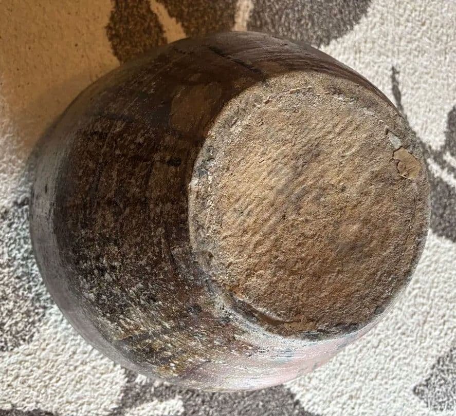 丹波焼　赤土部灰釉甕　大壺 時代物 骨董品アンティーク