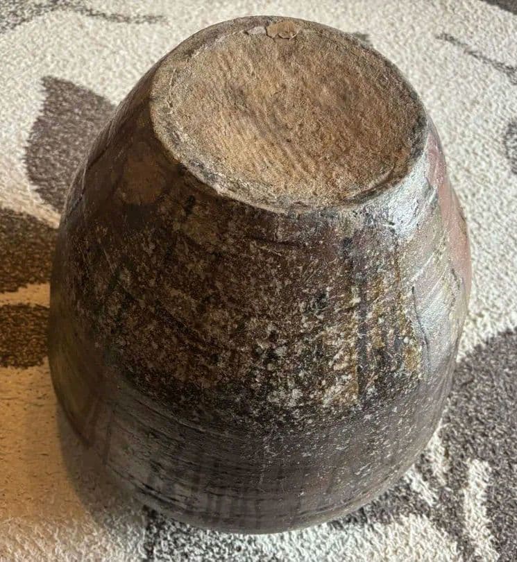 丹波焼　赤土部灰釉甕　大壺 時代物 骨董品アンティーク