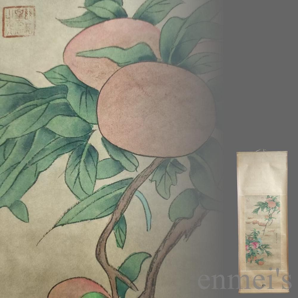 中国古美術.冷枚款.花鳥図.宣紙.三尺.肉筆.掛け軸.水彩画.書道.名家作.旧蔵