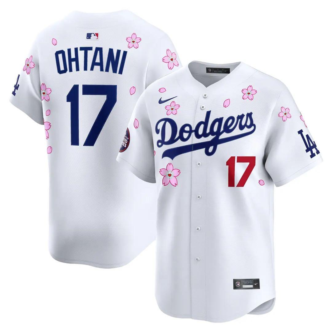 NIKE ドジャース 大谷翔平 MLB東京シリーズ 村上隆コラボ ユニフォームL