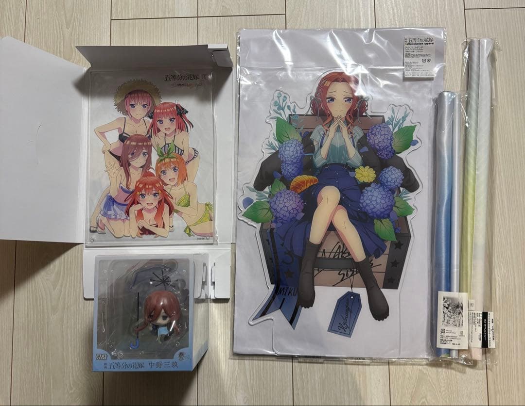 五等分の花嫁　中野三玖　UGCコラボ　アクスタセット　値下げ、バラ売り不可