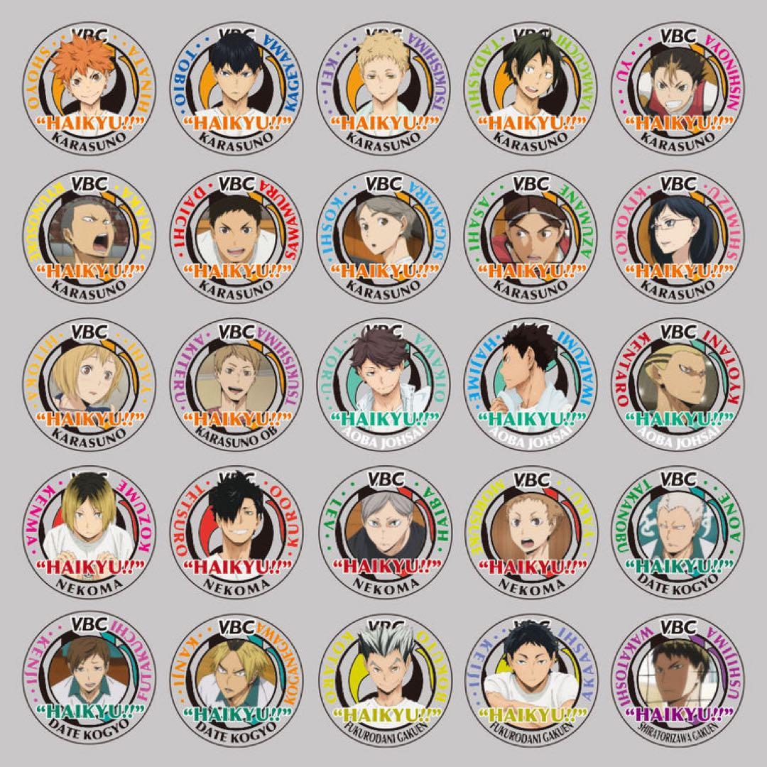 ハイキューVBC アクリルバッジコレクション 2016 ver 新品未開封10個