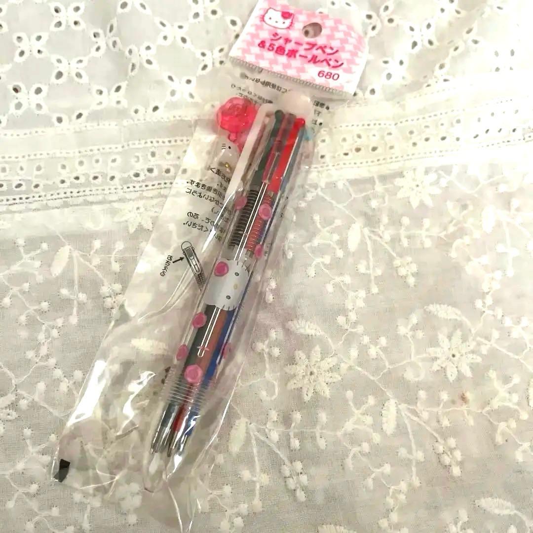 レア‼️ カメリアキティ ボールペン ＆シャープペン ＆5色ペン キティチャーム付