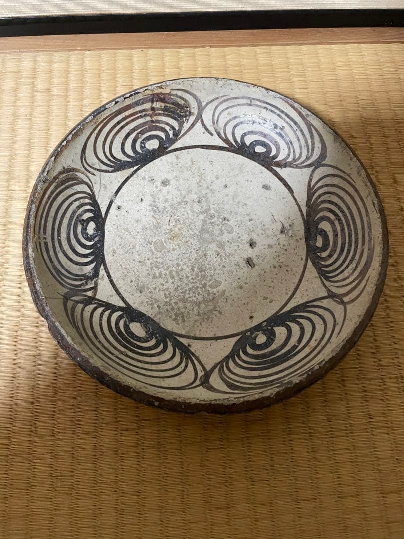 【骨董品】馬の目皿　江戸時代後期　古瀬戸焼き