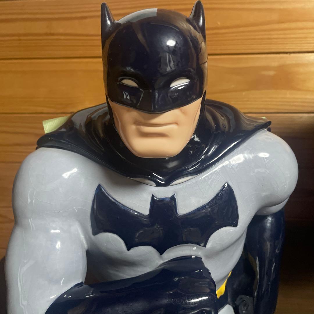 【バットマン】特大アメコミ好きな方大きなクッキージャー　陶器製