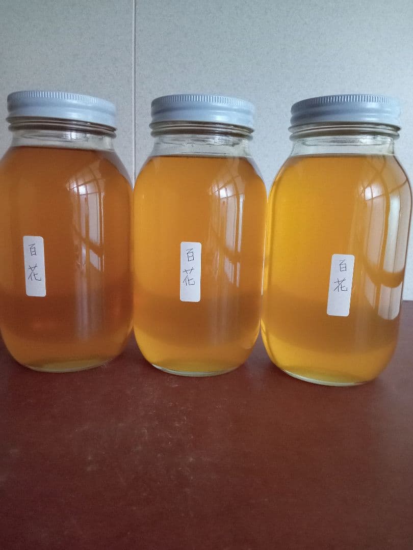 国産百花蜂蜜1200g×3