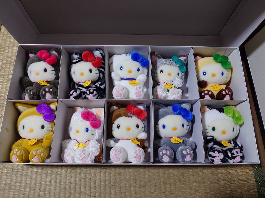 激レア ハローキティぬいぐるみセット 10体 世界のネココレクション