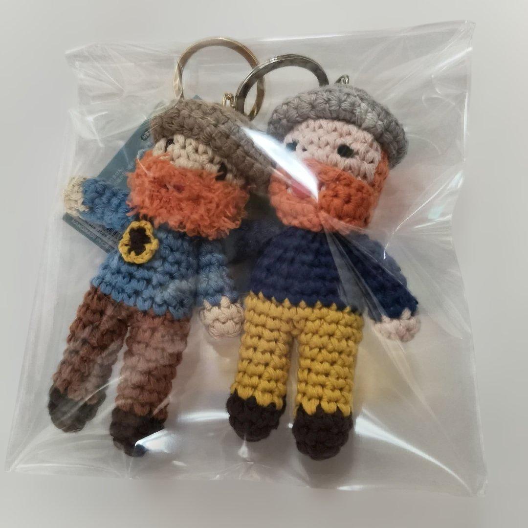 ゴッホ展　ゴッホ　編みぐるみ　東京美術館　キーホルダー　2人セット　あみぐるみ