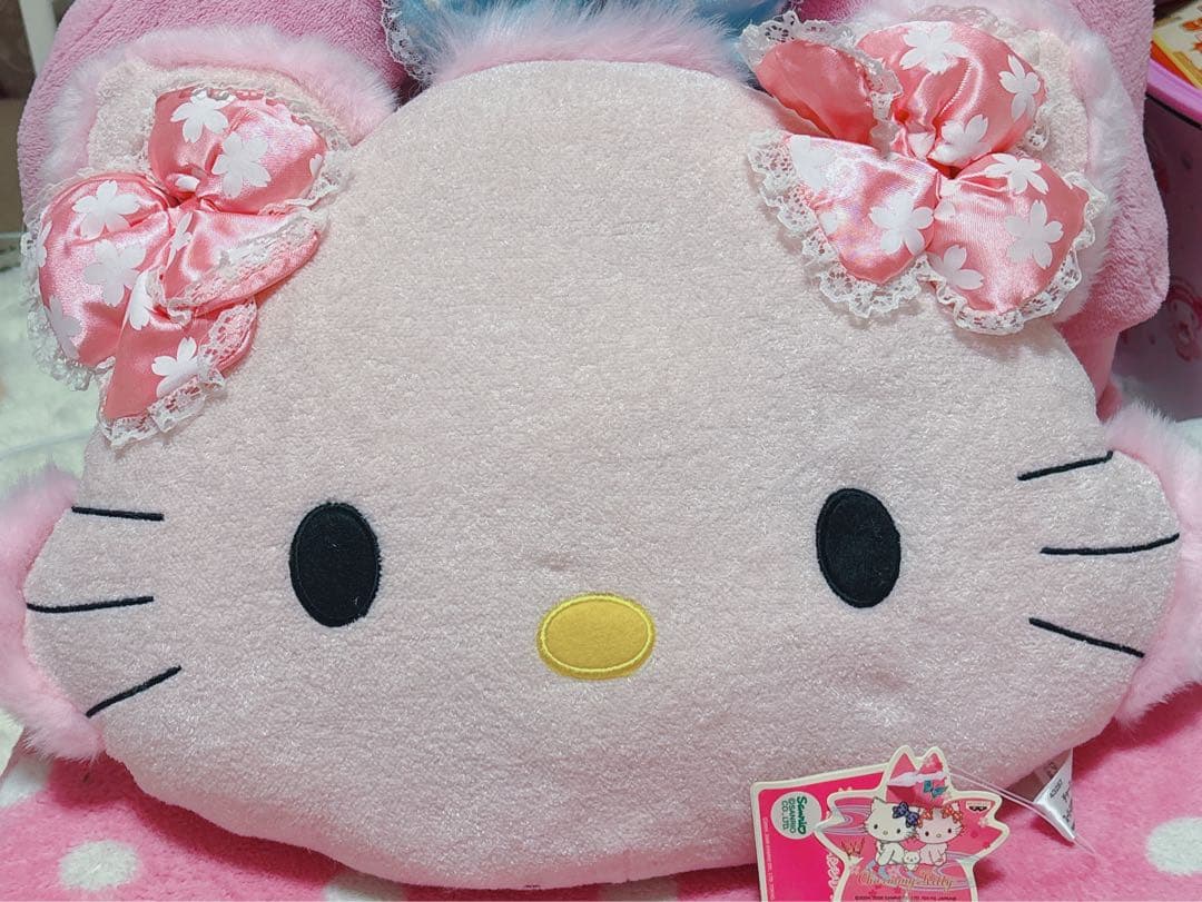 チャーミーキティ ハニーキュート フェイス クッション ぬいぐるみ
