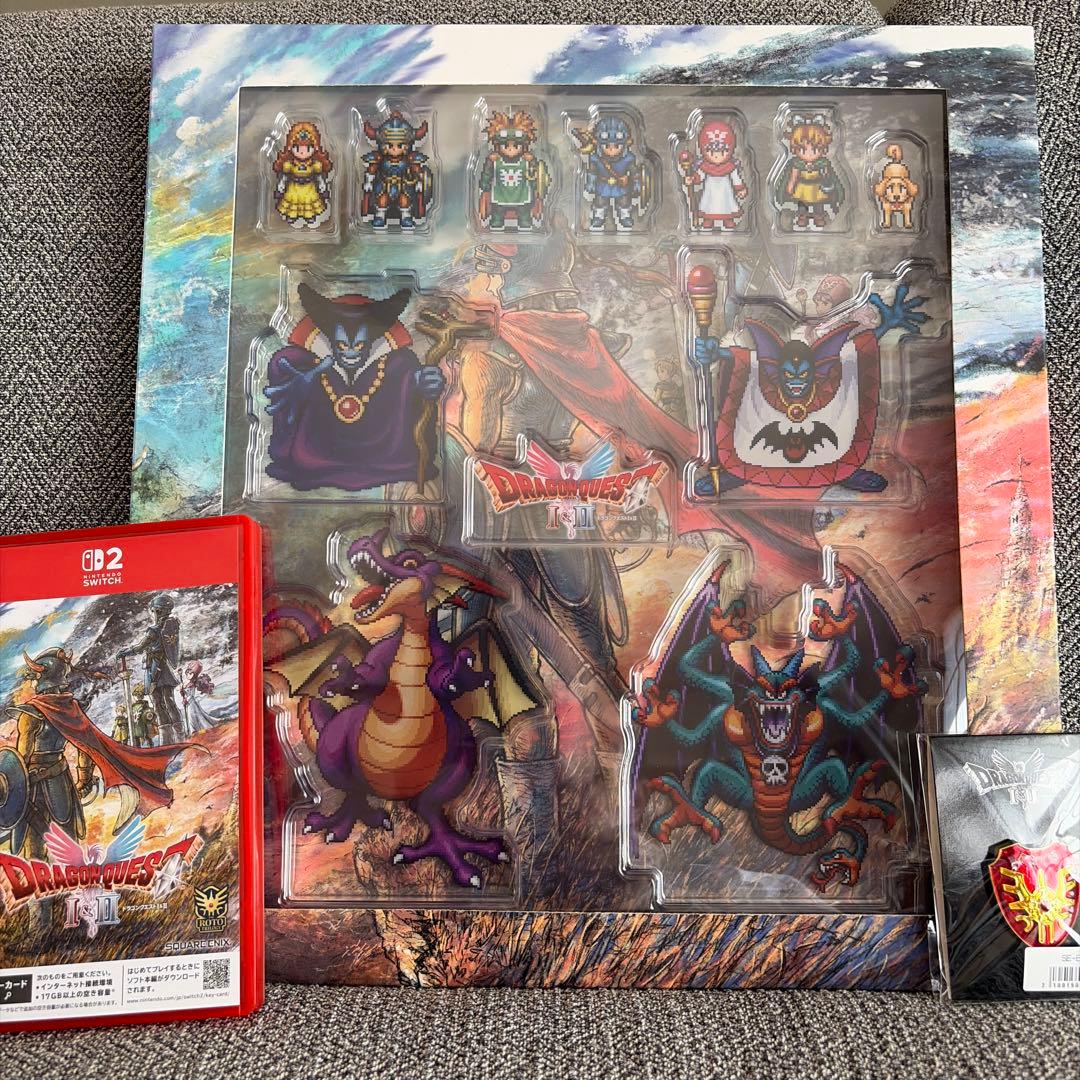ドラゴンクエストI＆IIキャラクター＆モンスターアクリルブロック2ソフト付き