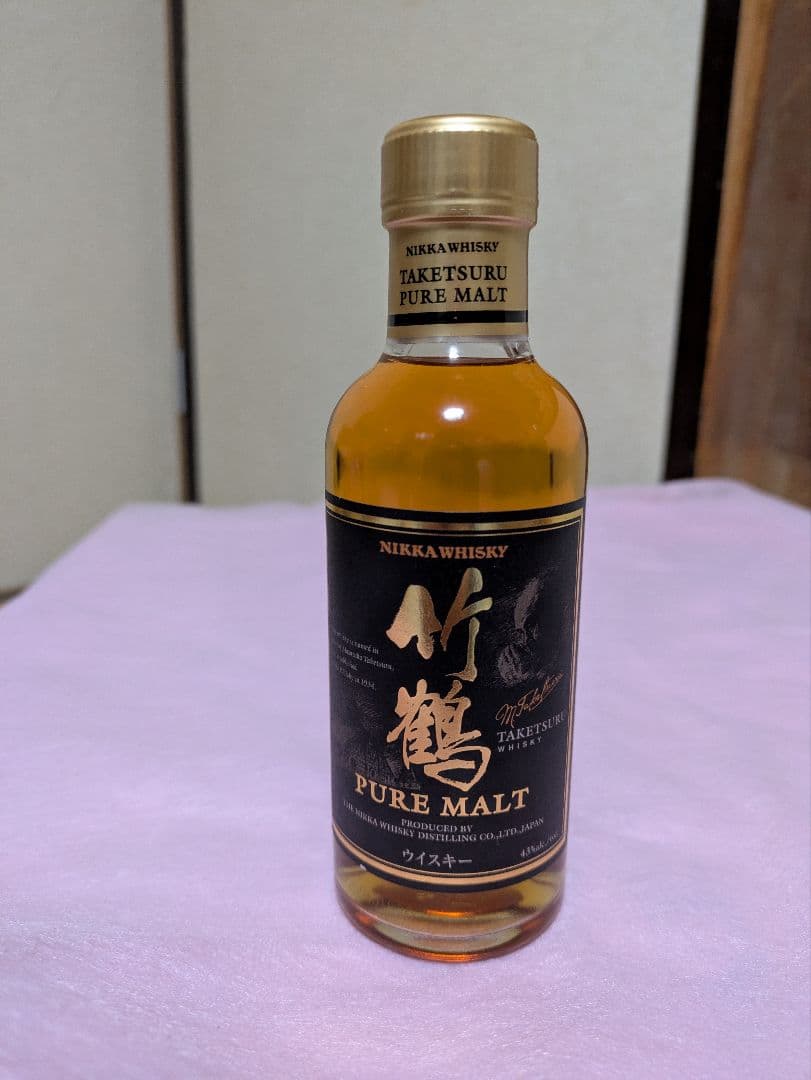 古酒 ニッカ 竹鶴ピュアモルト 180ml ノンエイジ旧ラベル、12年、 17年