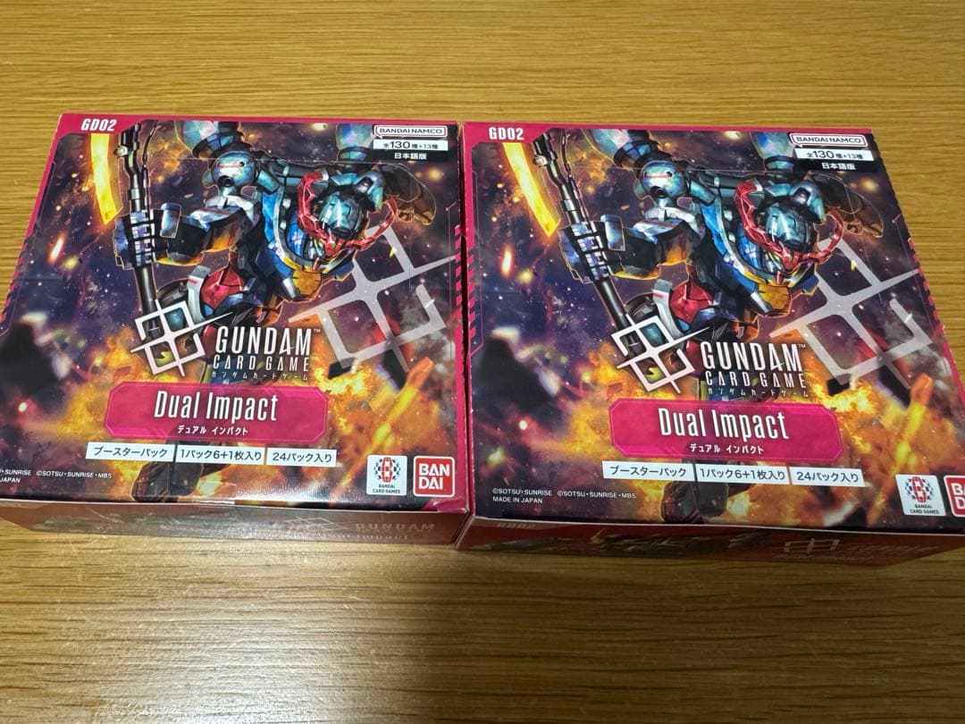 GUNDAM カードゲーム デュアルインパクト 24パック入り　2boxセット