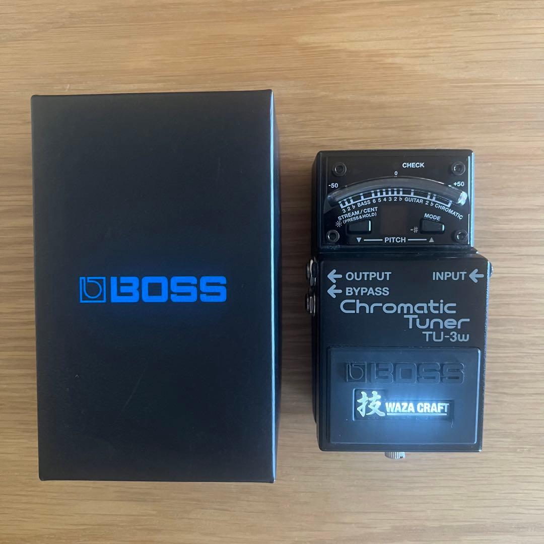 BOSS TU-3w MADE IN JAPAN 銀ネジ ペダルチューナー