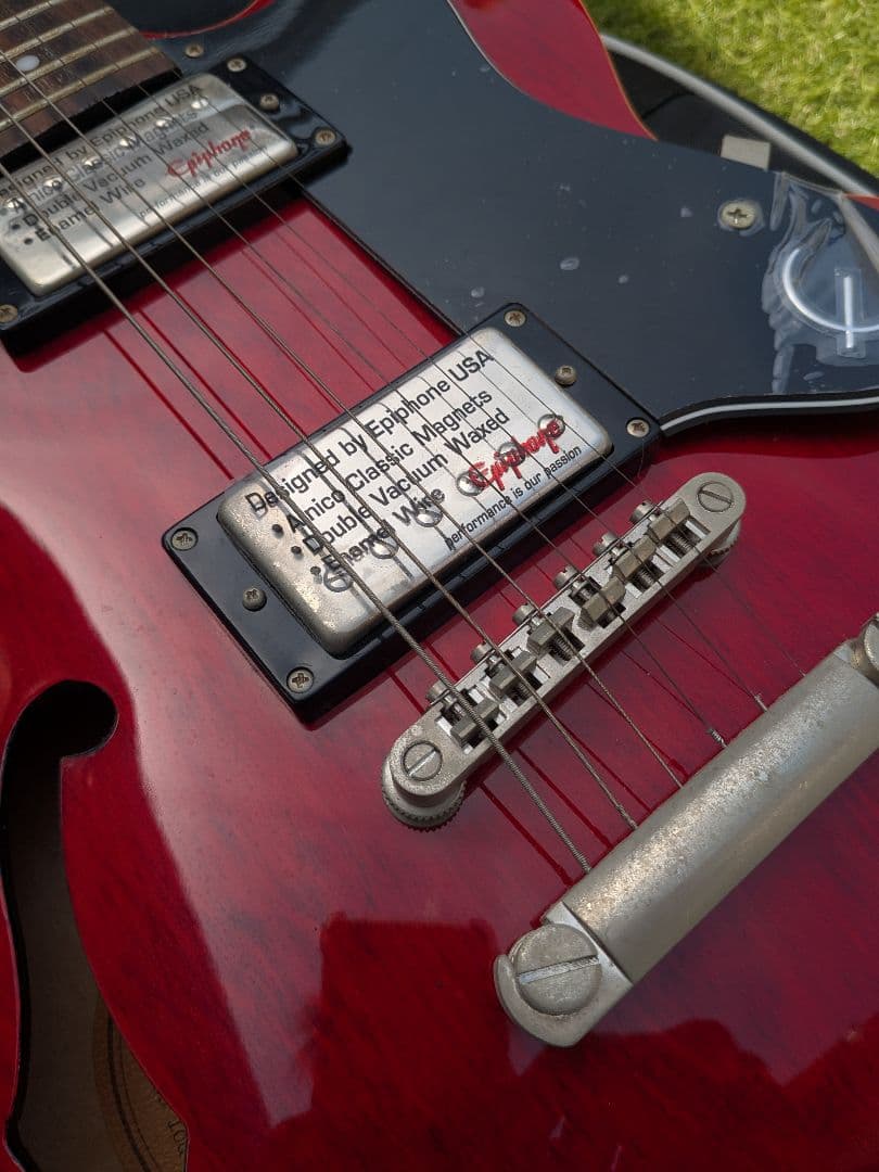 極美品 Epiphone dot CH ES-335タイプ ケース付 セミアコ