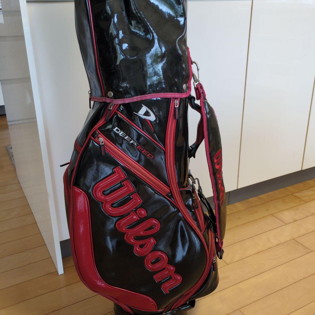 周りと被らない❗️Wilson Deep Red ツアーモデルキャディバッグ