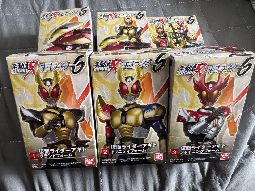 SHODO-X 仮面ライダー6 6種 アギト マシントルネイダー　トリニティ