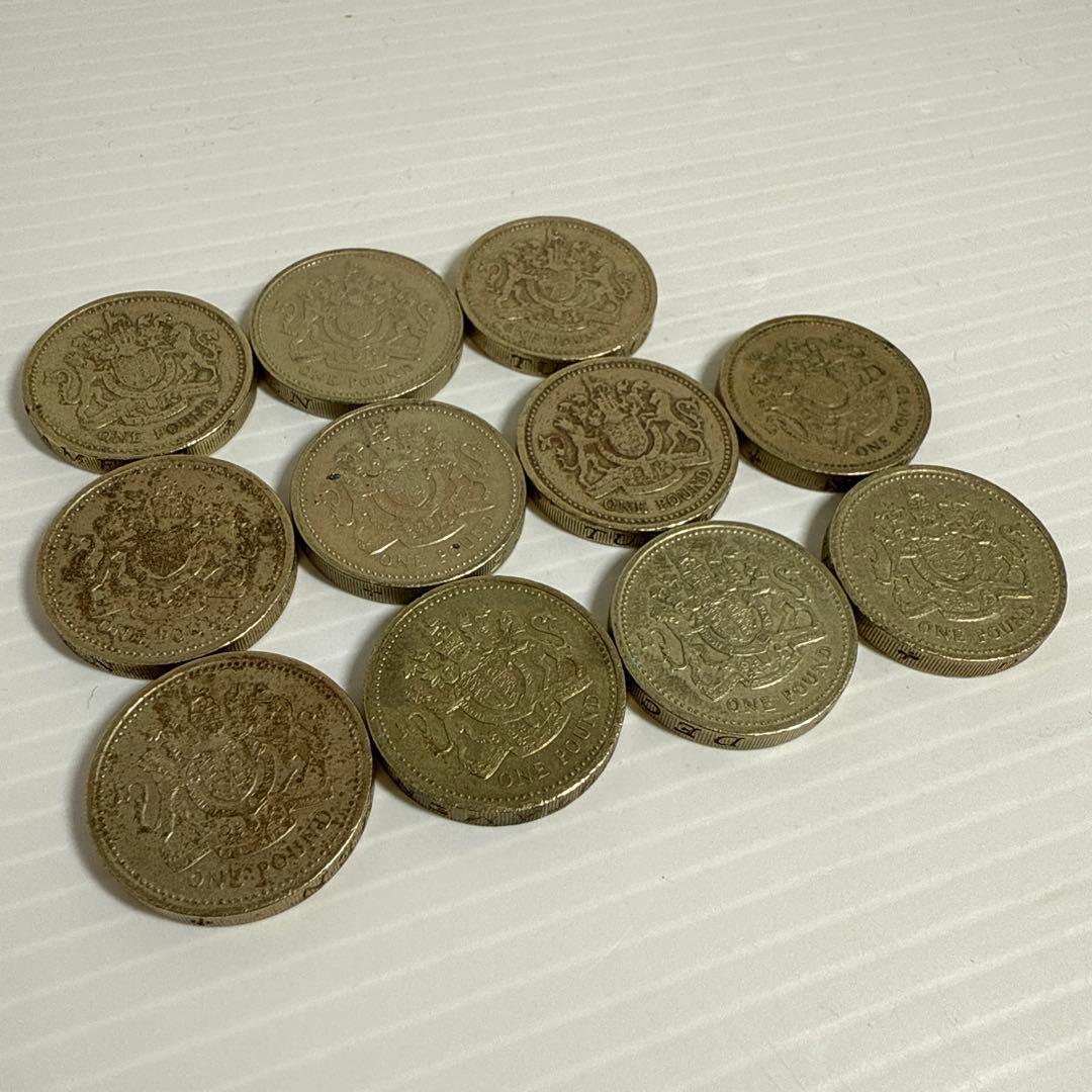 レア！旧１ポンド イギリス 赤いライオン ドラゴン 等 硬貨 9種29点セット