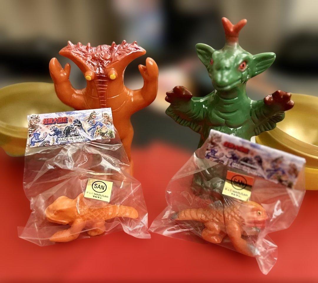 「マルモン フェスト」マルパペ➕マルガチャ「4個セット」ソフビ MARUMON