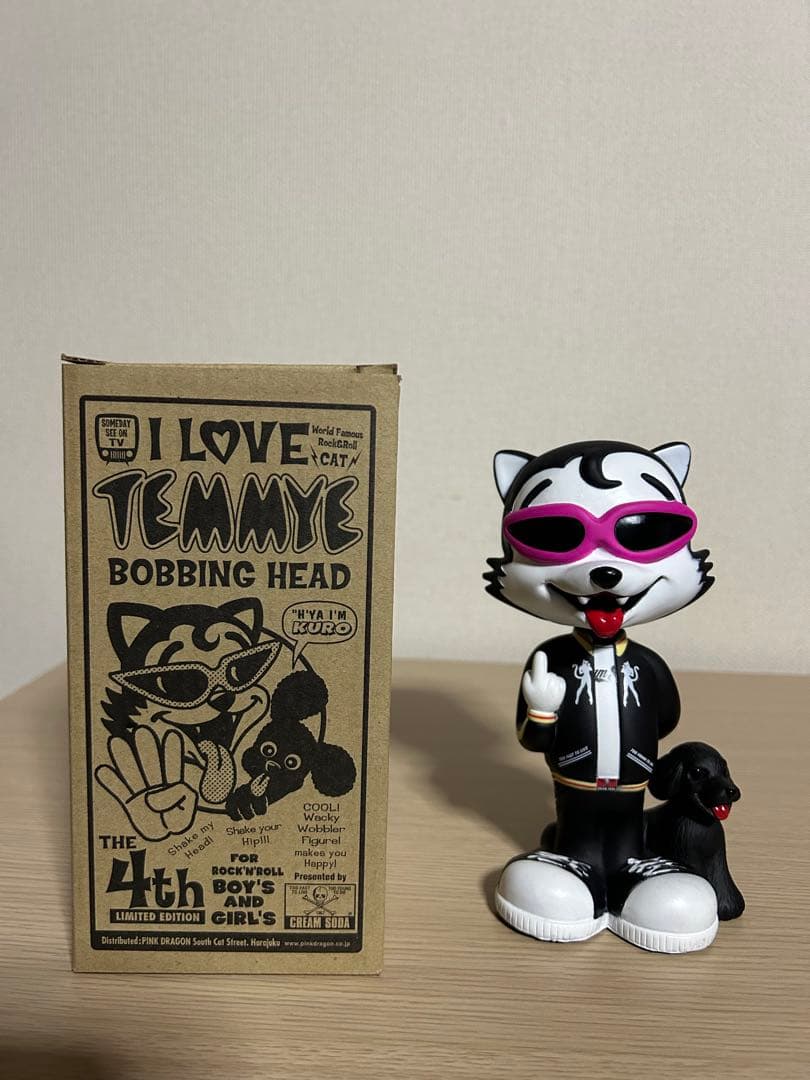 CREAM SODA★TEMMYE★ボビングヘッドフィギュア★新品★4thピンク