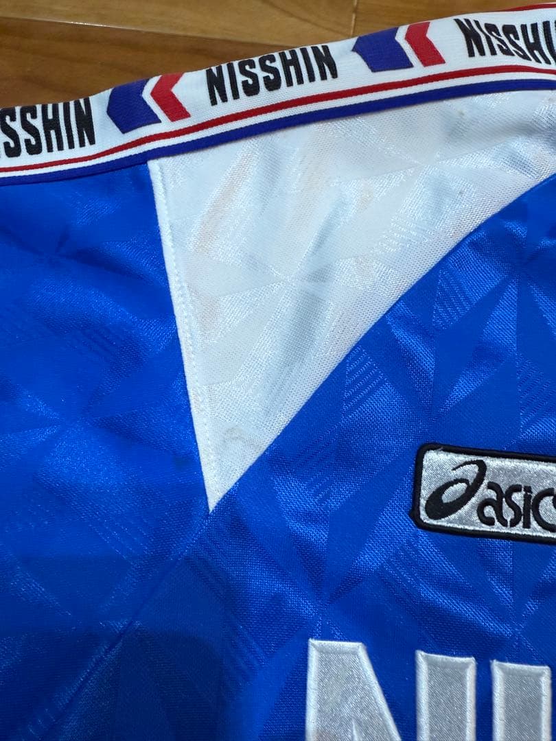日清　アシックス　asics NISSIN 長袖ユニフォーム青　XOサイズ